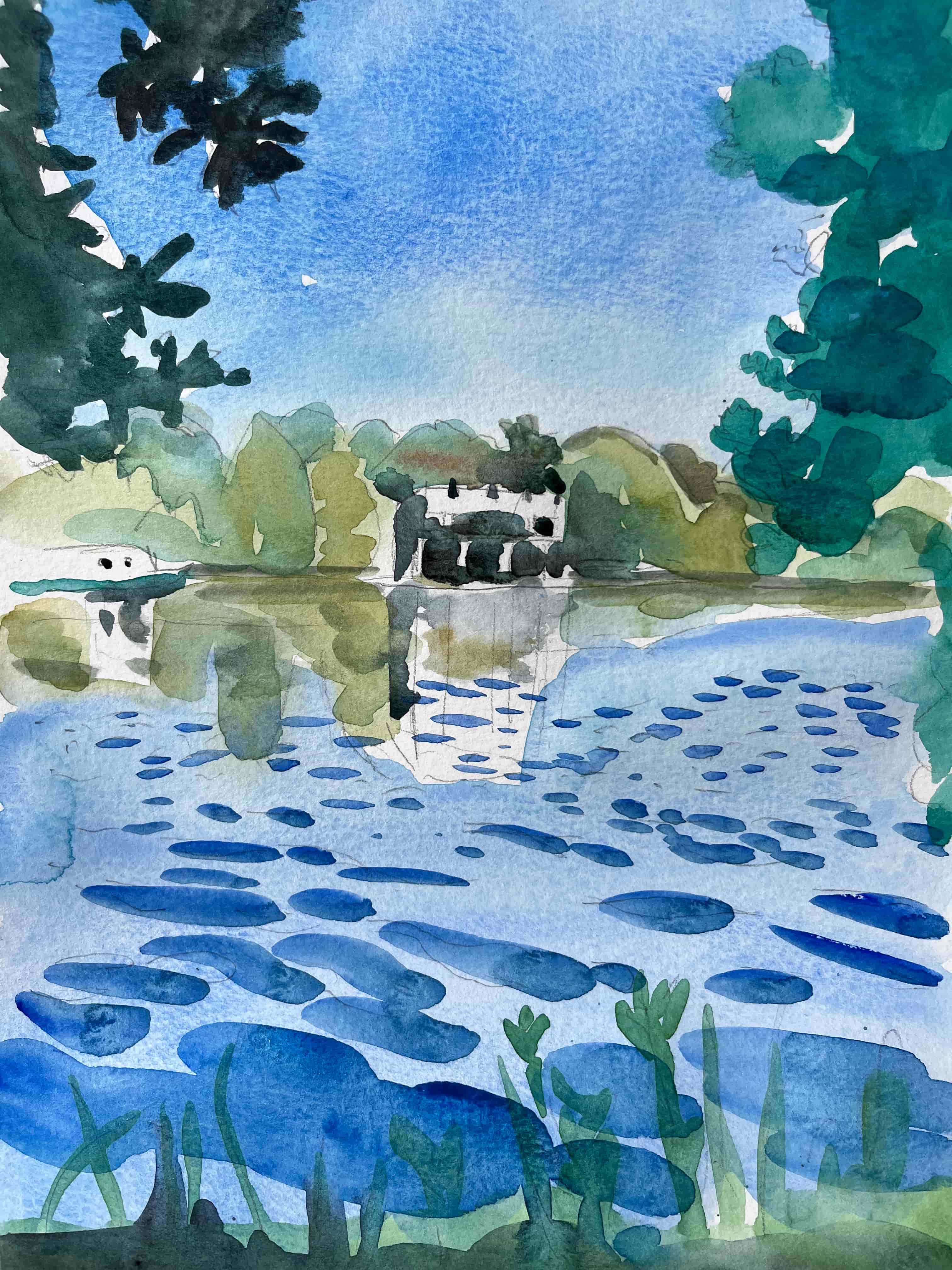 Erdre ciel bleu